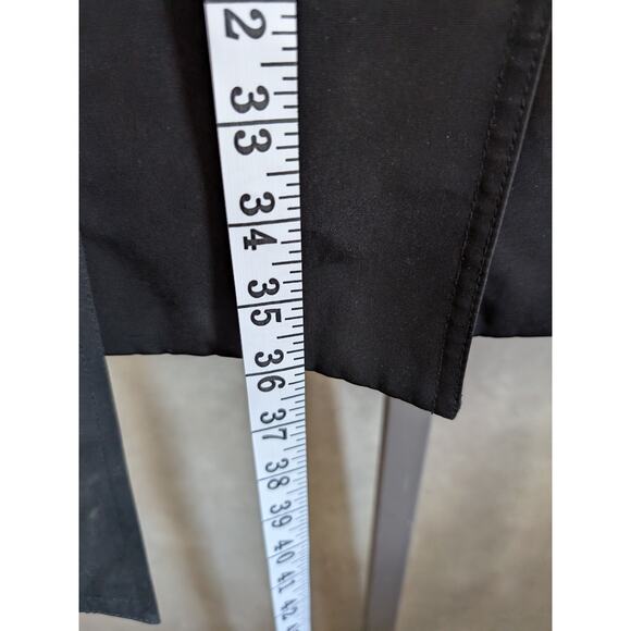 London Fog Womens Solid Black All Season Trench Coat Sz Large - Picture 11 of 12